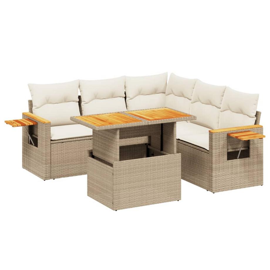 set divano da giardino Polirattan