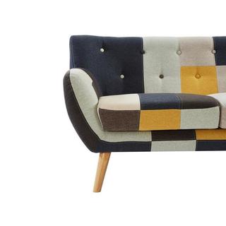 Vente-unique Couchgarnitur 3+2 - Patchwork - Mehrfarbig - SERTI II  