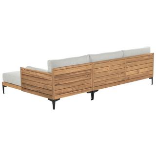 Beliani Canapé d'angle en Bois d'acacia certifié FSC® Moderne CAVEZZO  