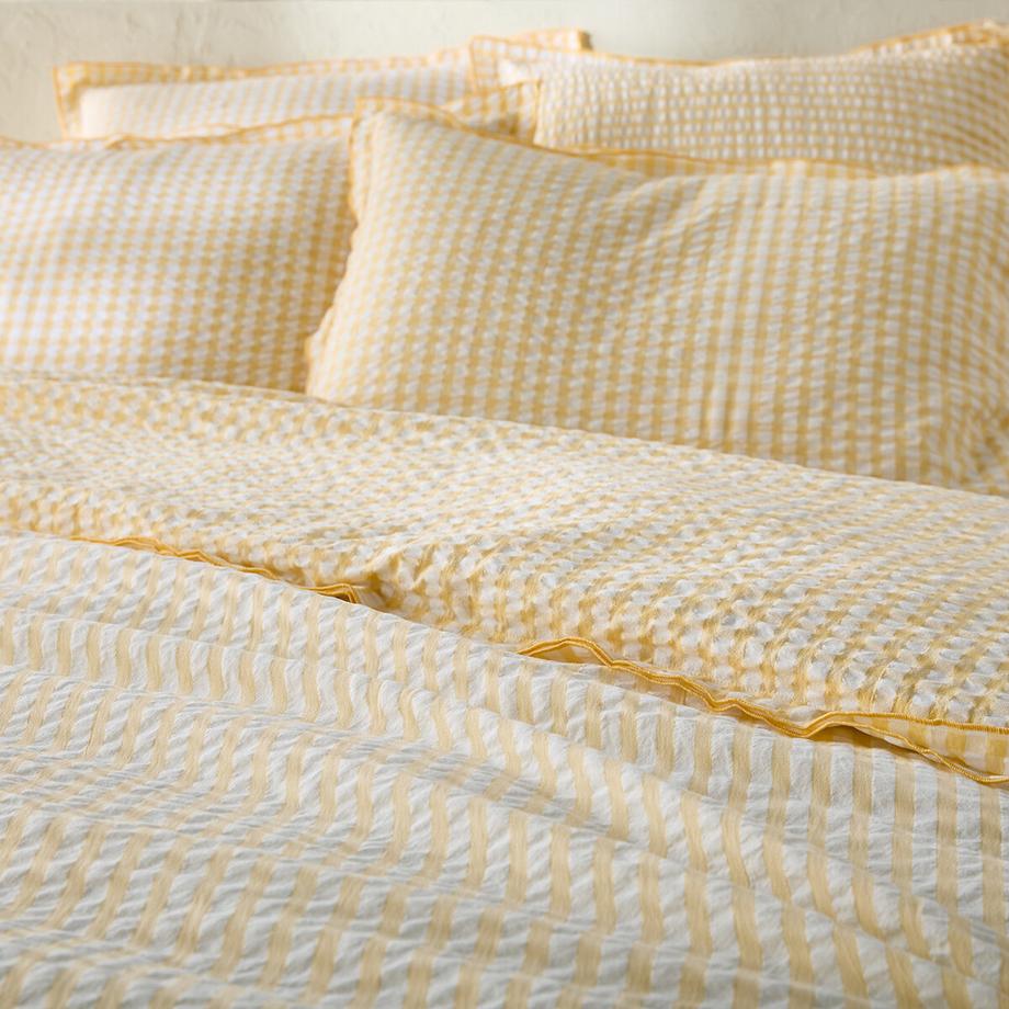 La Redoute Intérieurs Cottage Housse de couette coton seersucker  