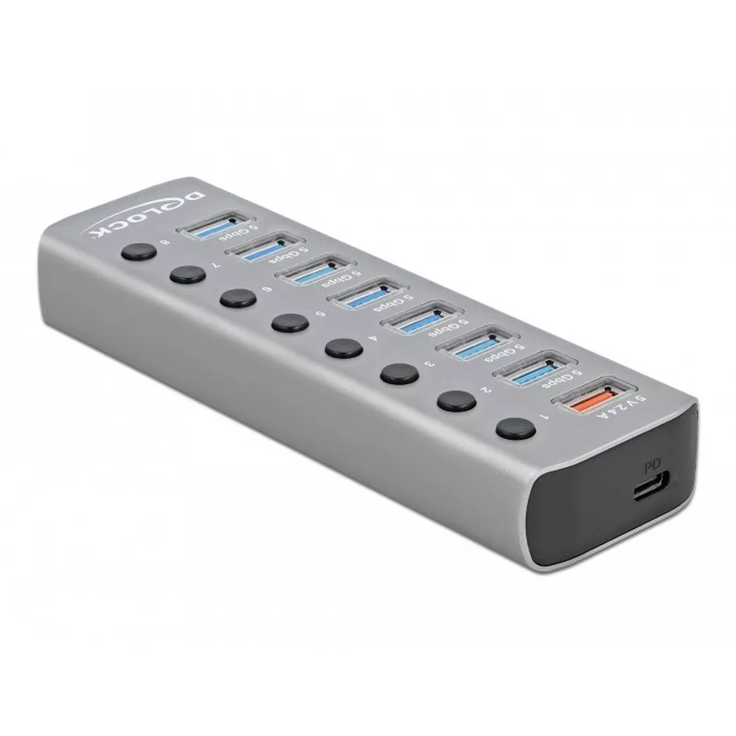 Delock - Hub - 7 x USB 3,2 Gen 1 - Desktop (63264)