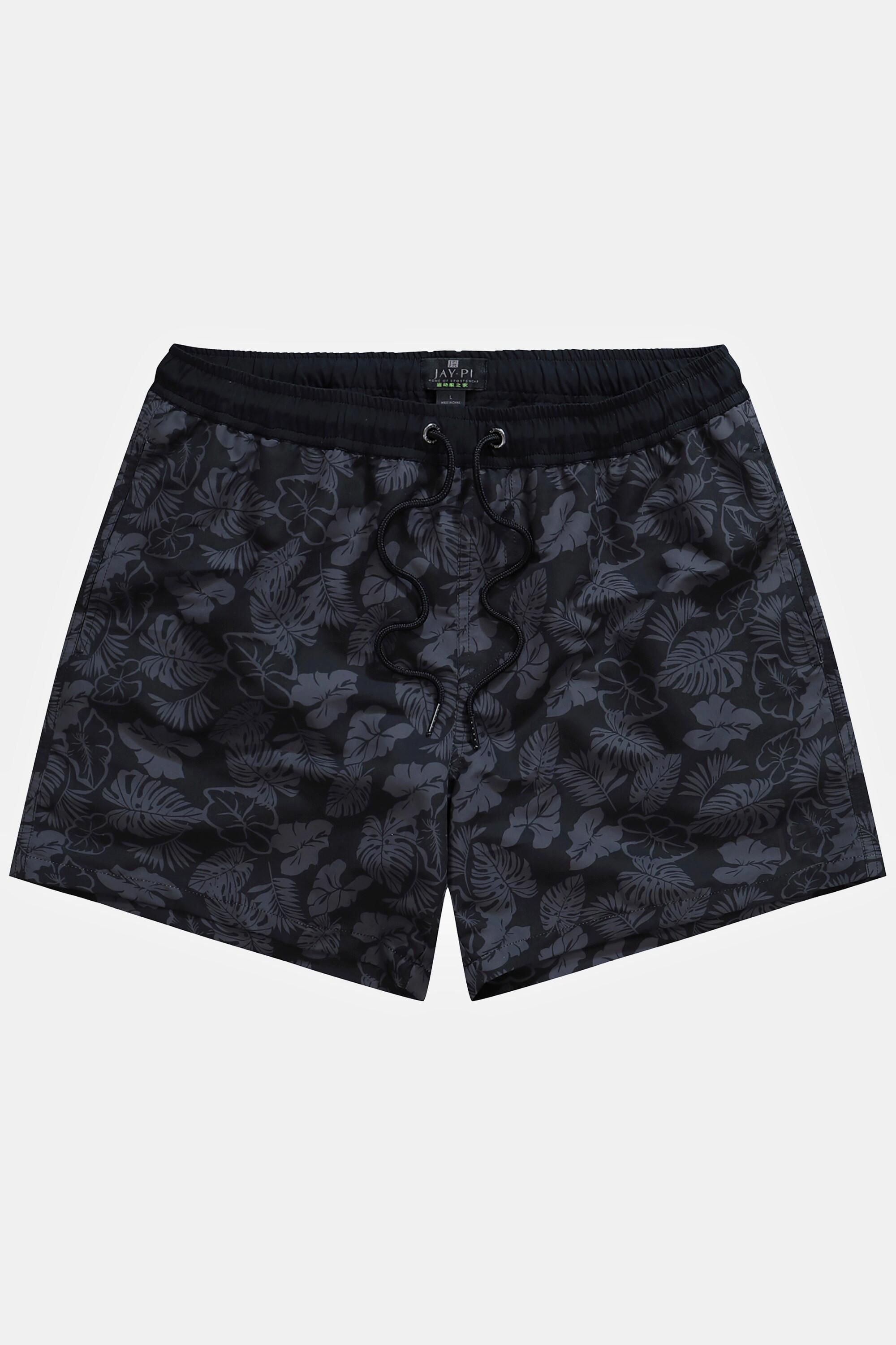 JP1880  Badeshorts, Beachwear, Elastikbund, floraler Print 