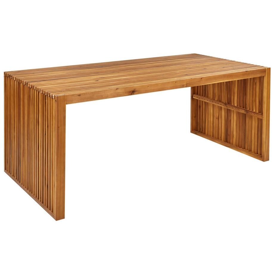 Beliani Table avec banc en Acacia Moderne SULZANO  