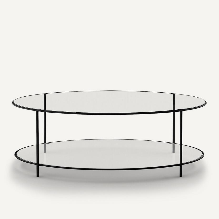 AM.PM Table basse ronde verre trempé  