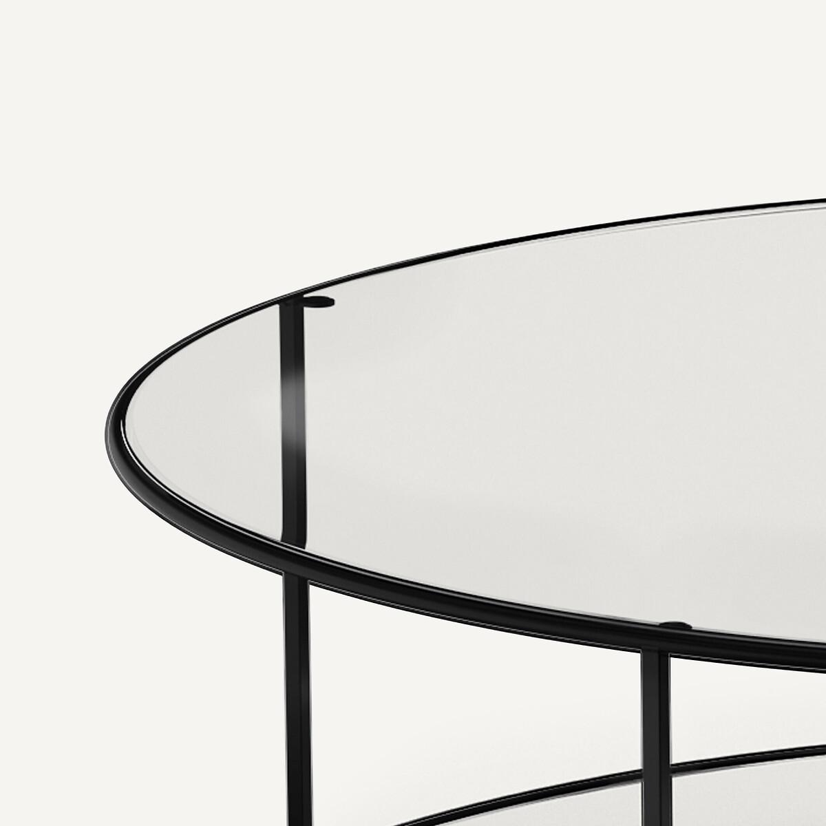 AM.PM Table basse ronde verre trempé  