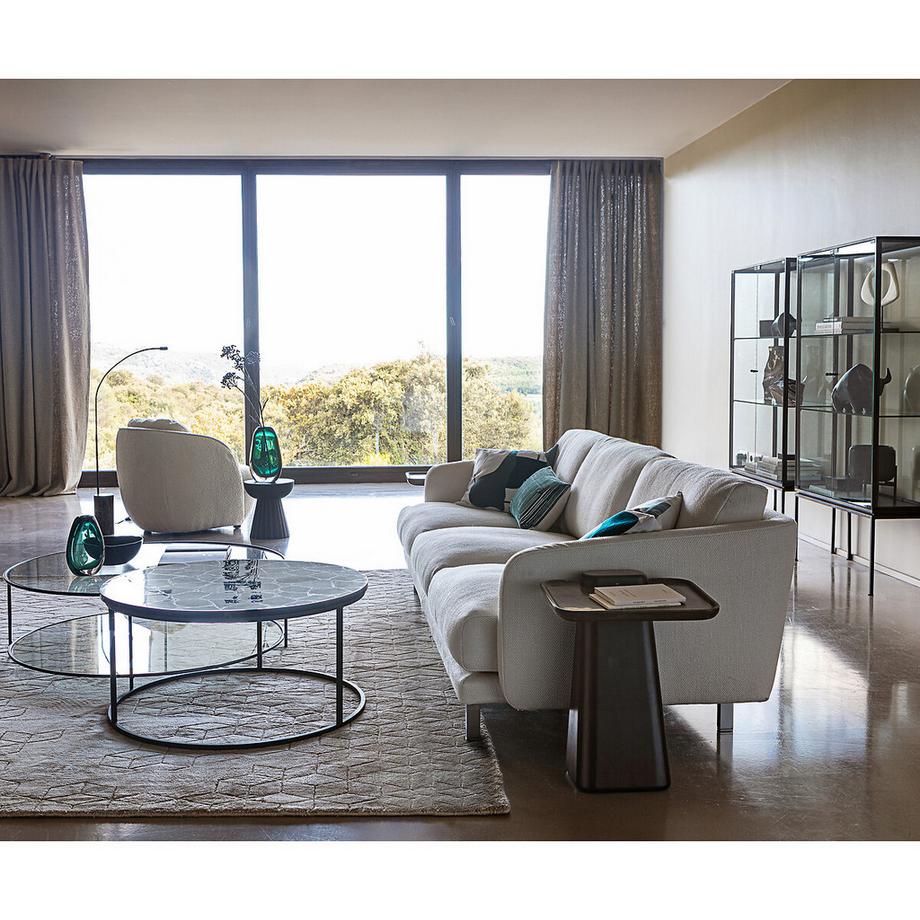 AM.PM Table basse ronde verre trempé  