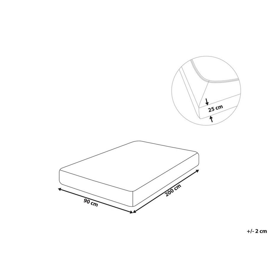 Beliani Drap Housse Coton Classique HOFUF  