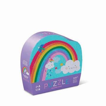 12 Teile, Mini Puzzle Regenbogen
