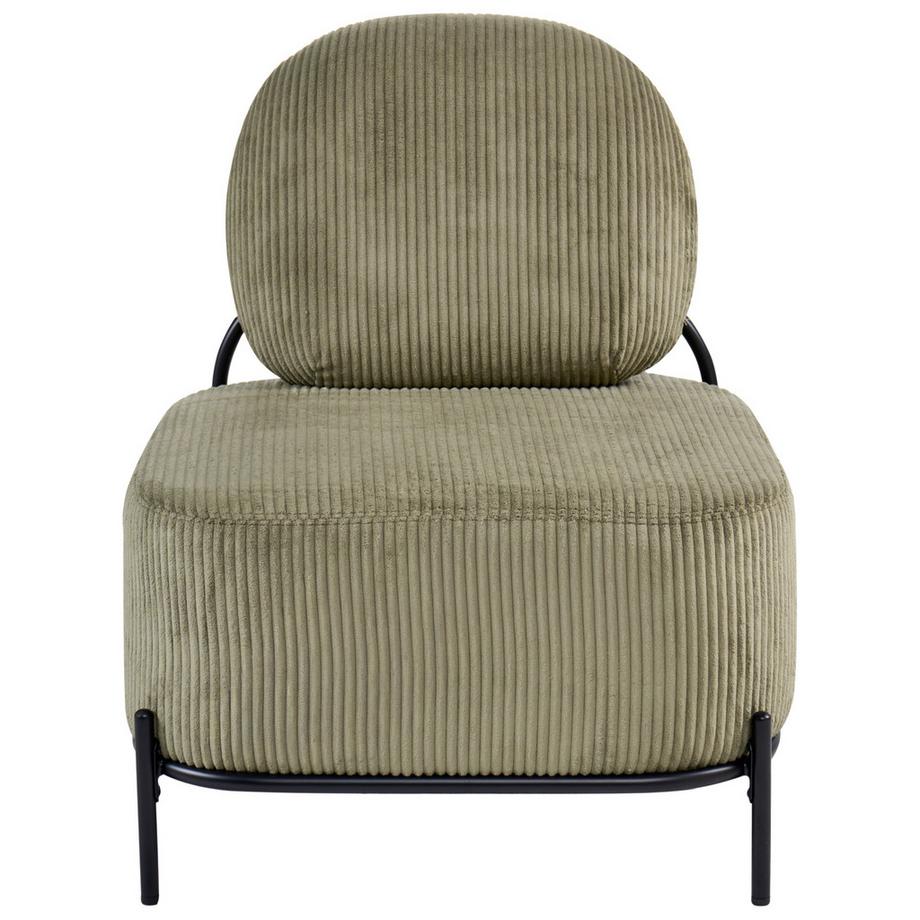 Beliani Fauteuil en Velours côtelé  LUNDE  