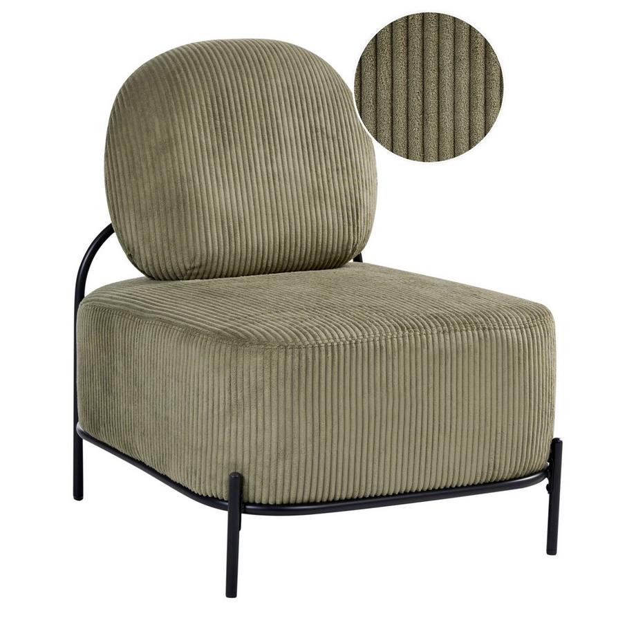 Fauteuil en Velours côtelé  LUNDE