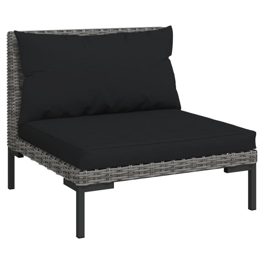 VidaXL Salon de jardin rotin synthétique  