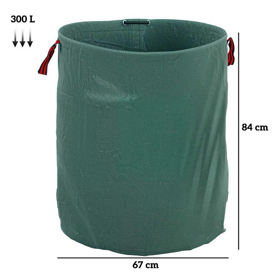Northio  Gartensack 3x300L wasserdicht Gartenabfallsack mit Griffe, stabil Laubsack, selbststehend Gartensäcke mit UV Schutz, wiederverwendbare Gartenabfallsäcke für Gartenabfälle Grünschnitt Aosom 