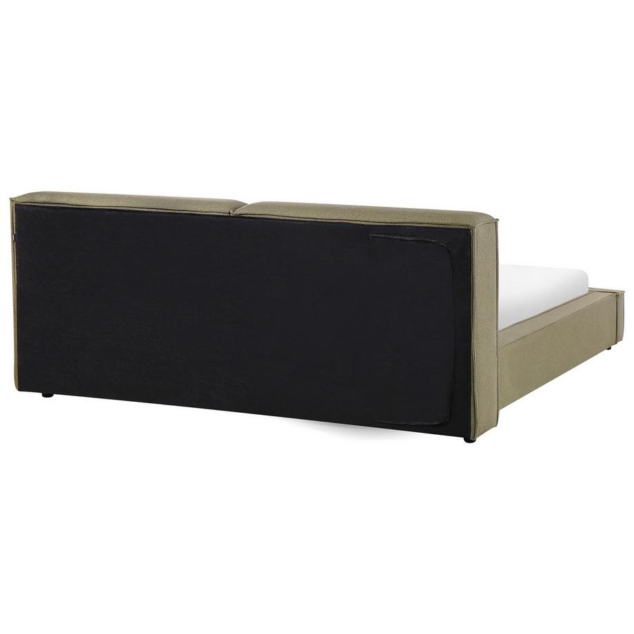 Beliani Bett mit Lattenrost aus Stoff  LINARDS  
