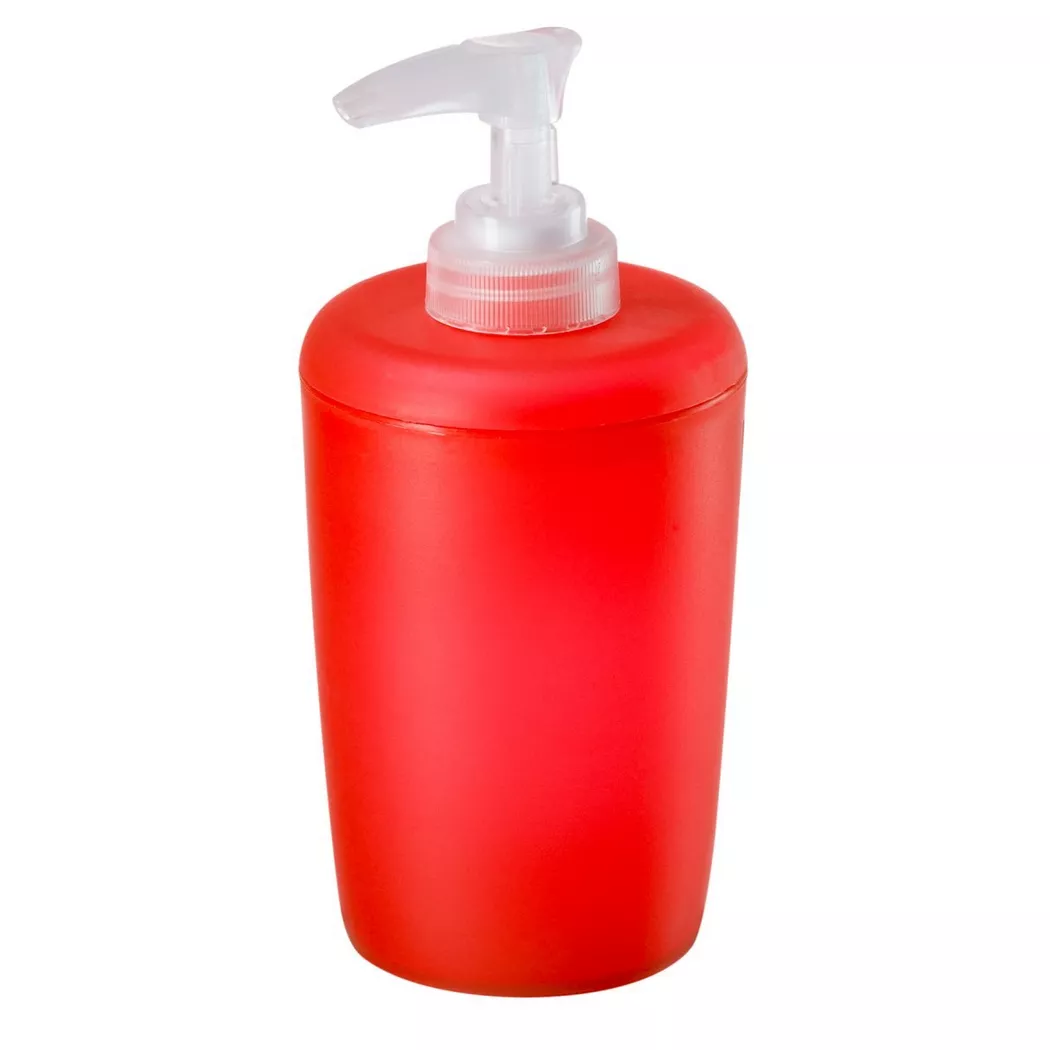 Diaqua - Dispens. sapone Trend Frosted rosso transparente, One Size