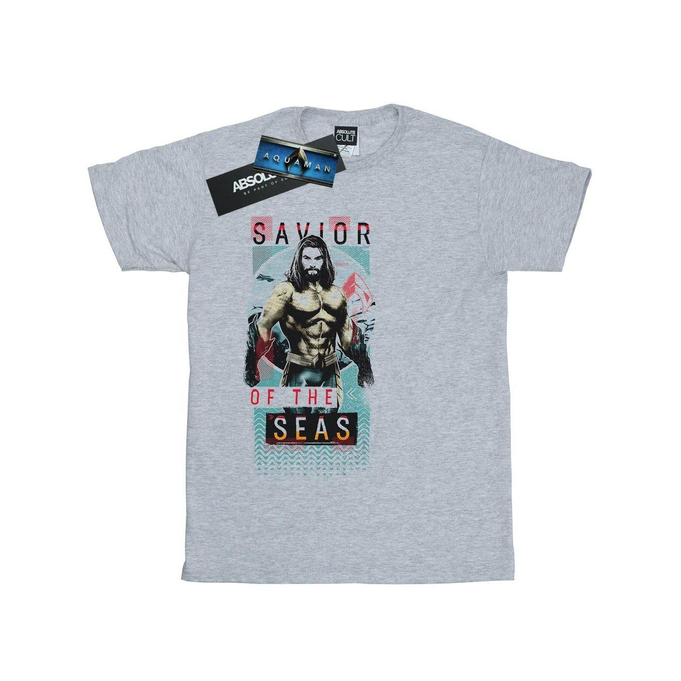 Image of Aquaman Saviour Of The Seas Tshirt Damen Grau S