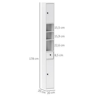 HOMCOM Armoire de toilette  