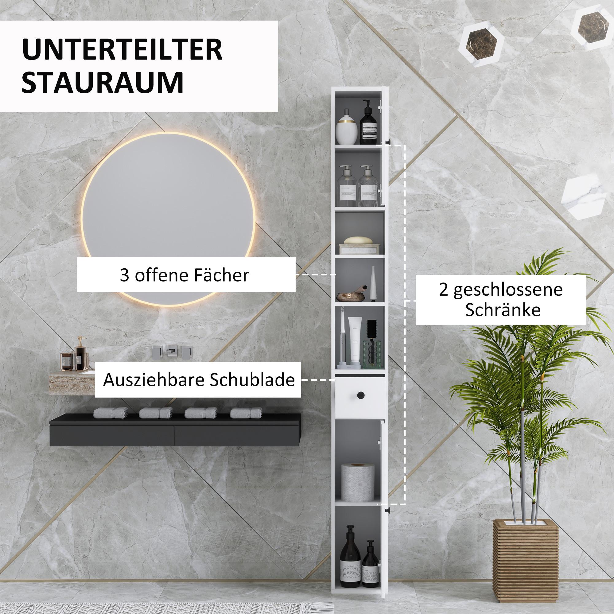 HOMCOM Armoire de toilette  