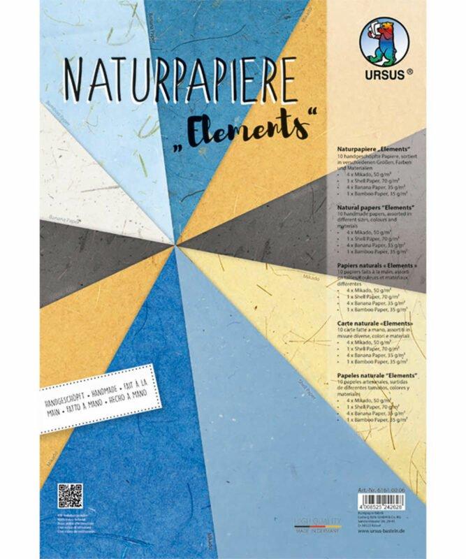 Image of URSUS Elements Kunstpapier 10 Blätter Multicolor