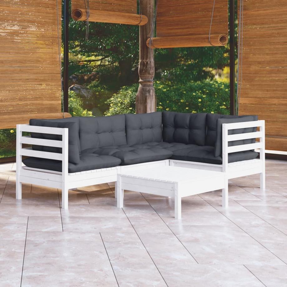 VidaXL set salotto da giardino Legno di pino  