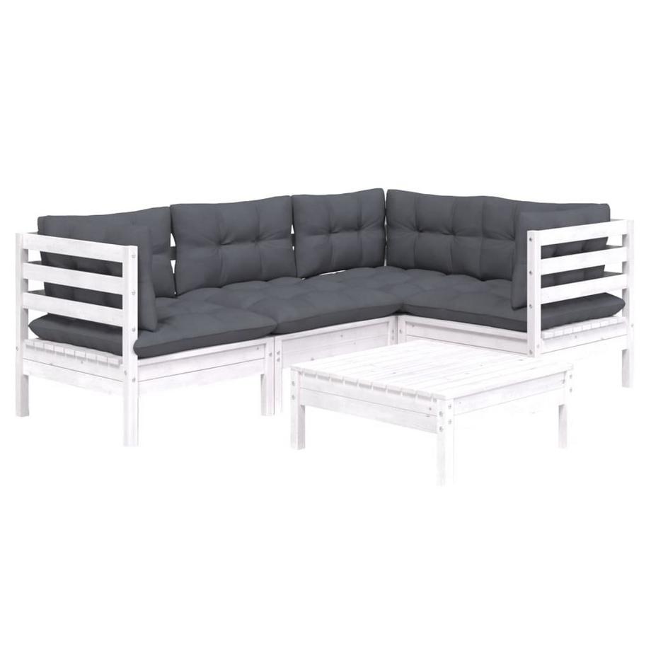 VidaXL set salotto da giardino Legno di pino  