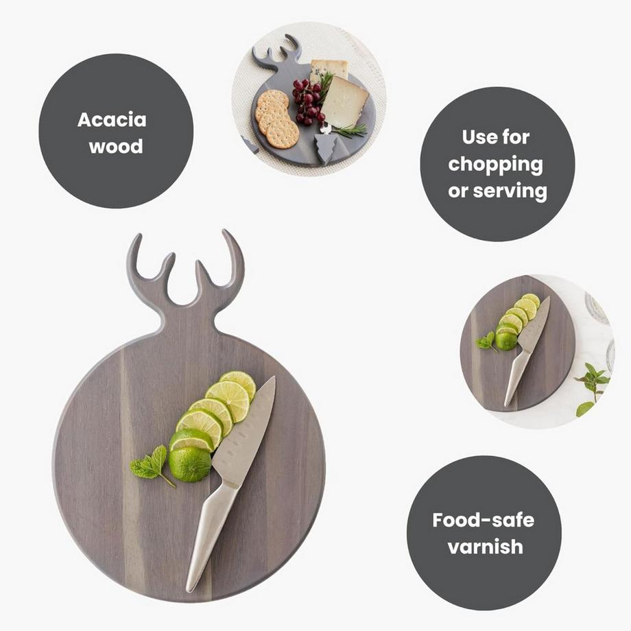 Uberstar Plateau de service cerf gris  