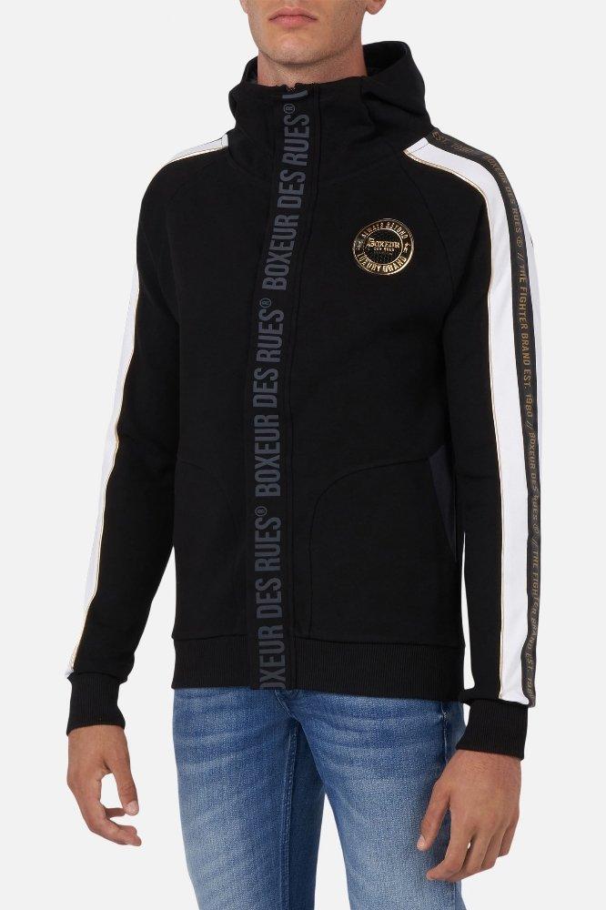 Image of Interlock Sweatshirt Mit Band Herren Schwarz L