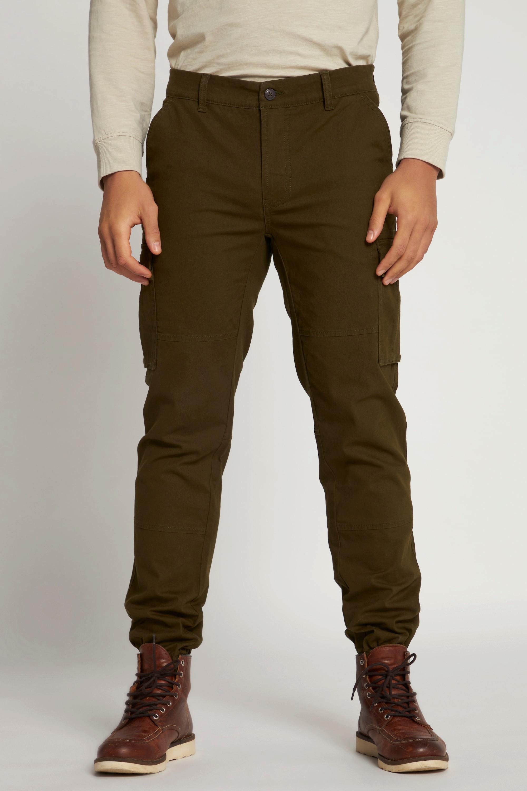 JP1880  Pantaloni cargo con taglio speciale per l'addome e taglio della gamba dritto, disponibili fino alla tg. 70 