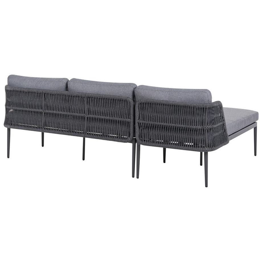 Beliani Set lounge pour jardin en Aluminium Moderne LEFFE  