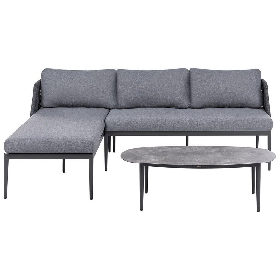 Set lounge pour jardin en Aluminium Moderne LEFFE