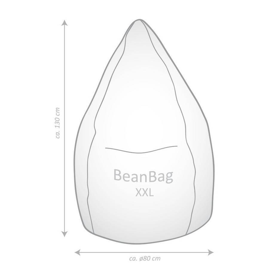 Sitting Point Sitzsack BeanBag Shara XXL, anthrazit  