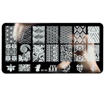 Tablett zum Nagelstempeln - Mandalamuster