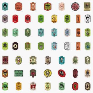 Gameloot Aufkleber - Horror - 50 Stk  