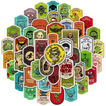 Aufkleber - Horror - 50 Stk