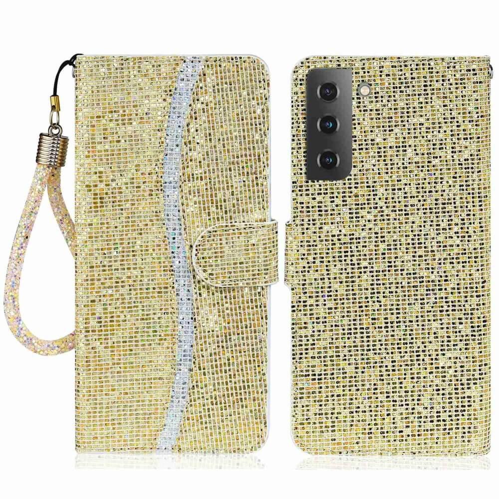 Cover-Discount  Galaxy S23+ - Glitter Leder Etui 