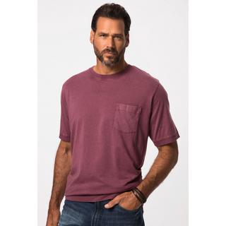 JP1880  T-shirt dal look vintage con taglio speciale per l'addome, scollo a girocollo e mezze maniche, fino alla tg. 8XL 