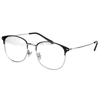 eStore Occhiali Anti Luce Blu Clubmaster Nero Argento  