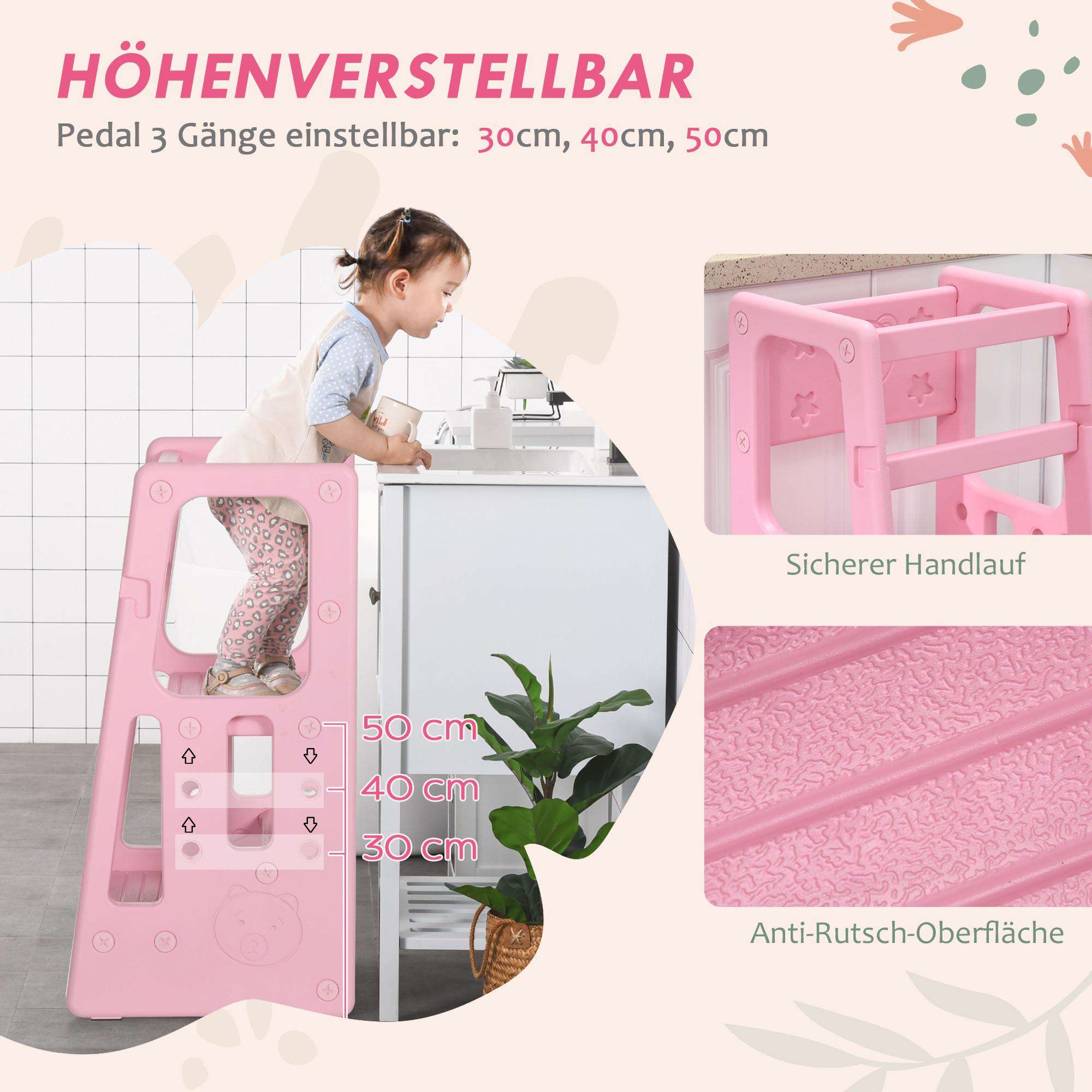 HOMCOM  Lernturm Kinder-Tritthocker 