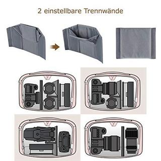 Only-bags.store  Kameratasche Große Umhängetasche Schultertasche, für DSLR SLR-Kamera und Zubehör 