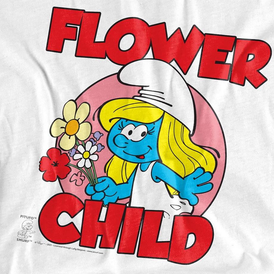 Les Stroumpfs T-Shirt Manches Longues Flower Child  