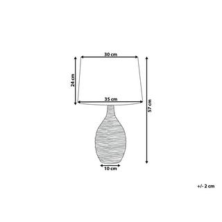 Beliani Lampe à poser en Céramique Rétro ATSAS  