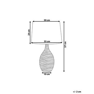 Beliani Lampe à poser en Céramique Rétro ATSAS  