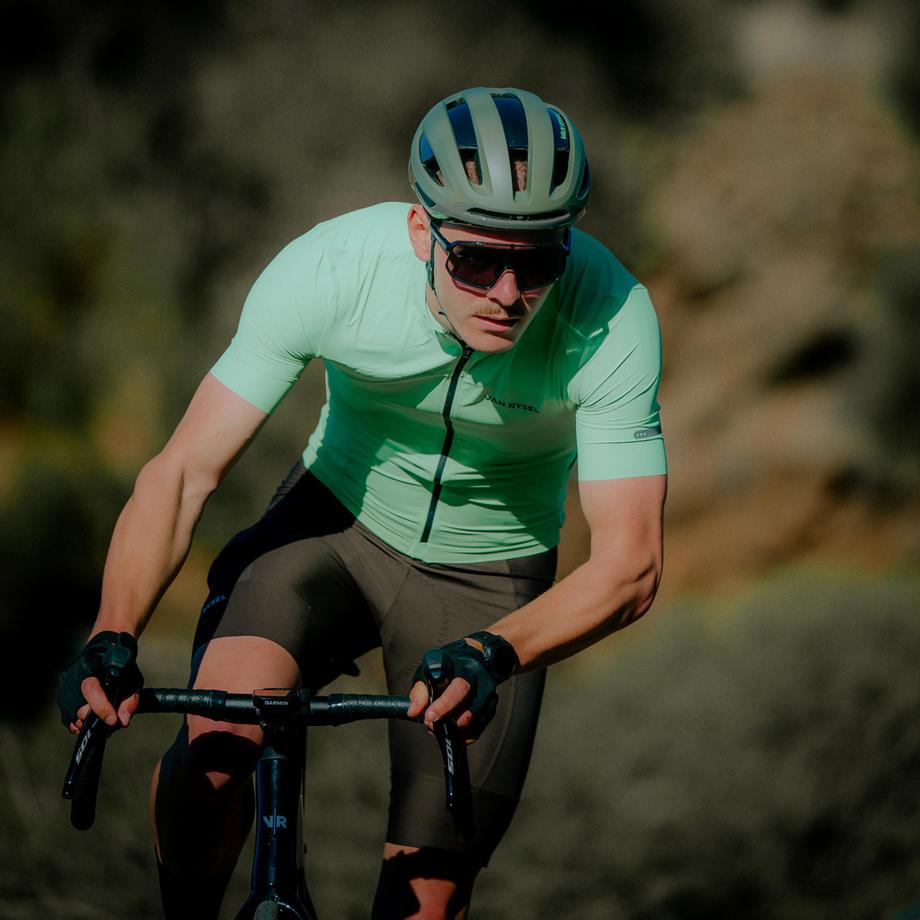 VAN RYSEL  Cuissard court de vélo de route endurance homme, EDR marron 