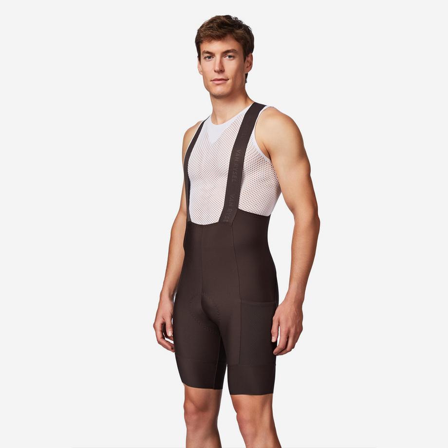 VAN RYSEL  Cuissard court de vélo de route endurance homme, EDR marron 