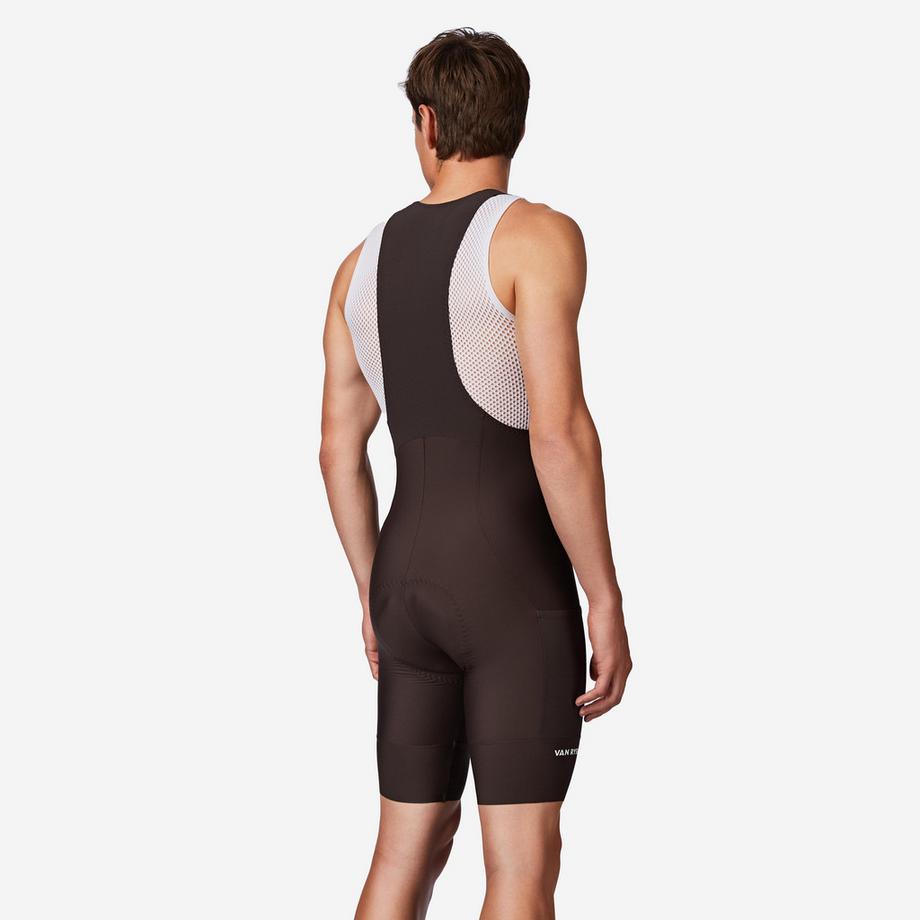 VAN RYSEL  Cuissard court de vélo de route endurance homme, EDR marron 