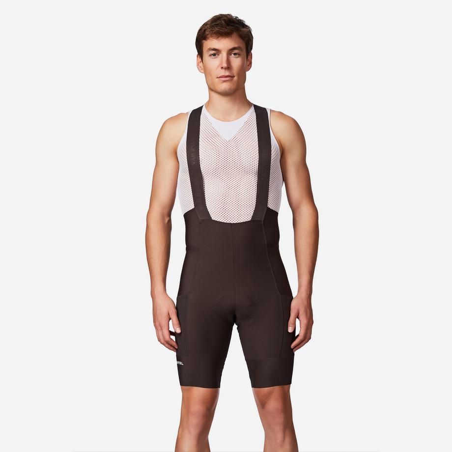 VAN RYSEL  Cuissard court de vélo de route endurance homme, EDR marron 