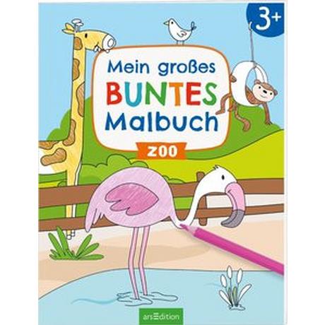 ARS EDITION  Mein großes buntes Malbuch - Zoo 