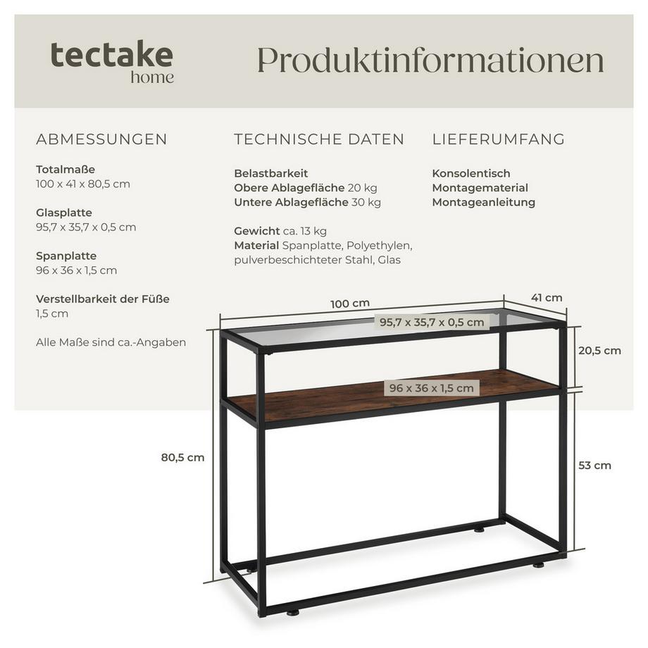 Tectake Tavolo console Kilkenny  