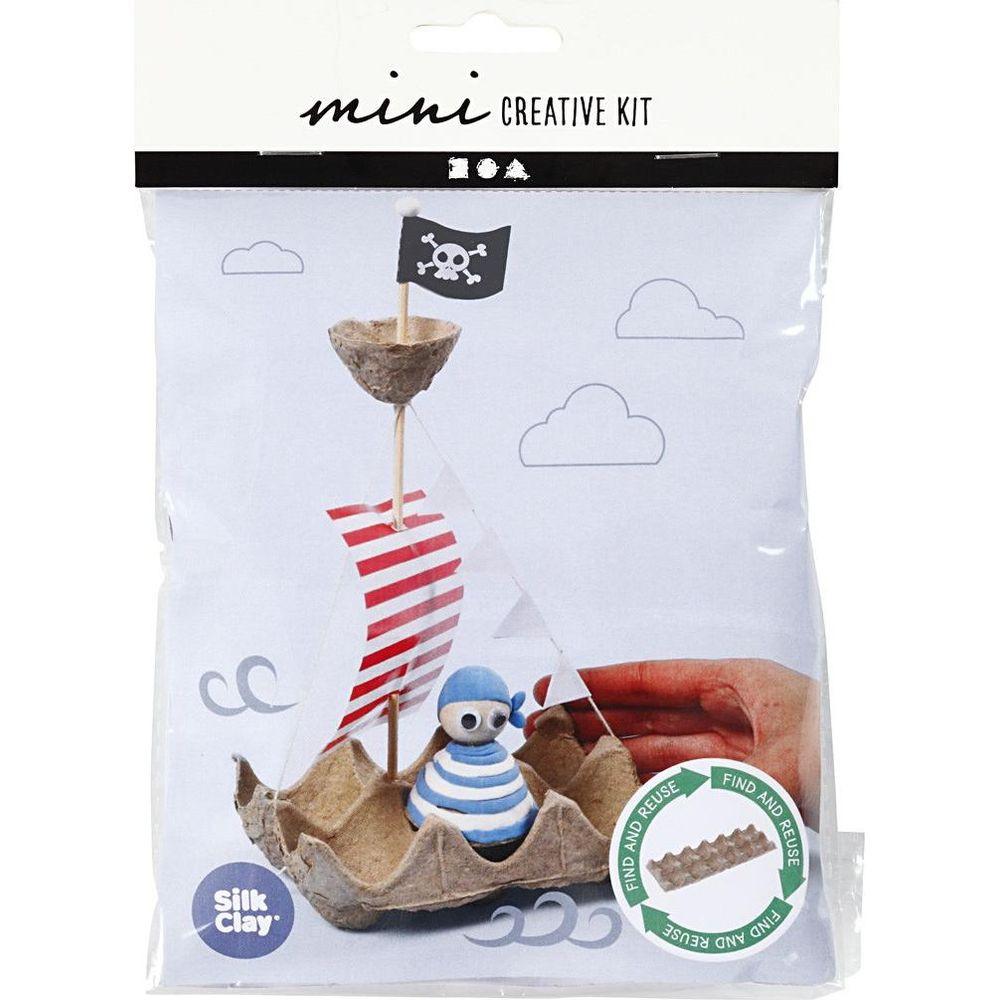 Image of Bastelset Mini Piratenschiff 7-teilig Unisex ONE SIZE