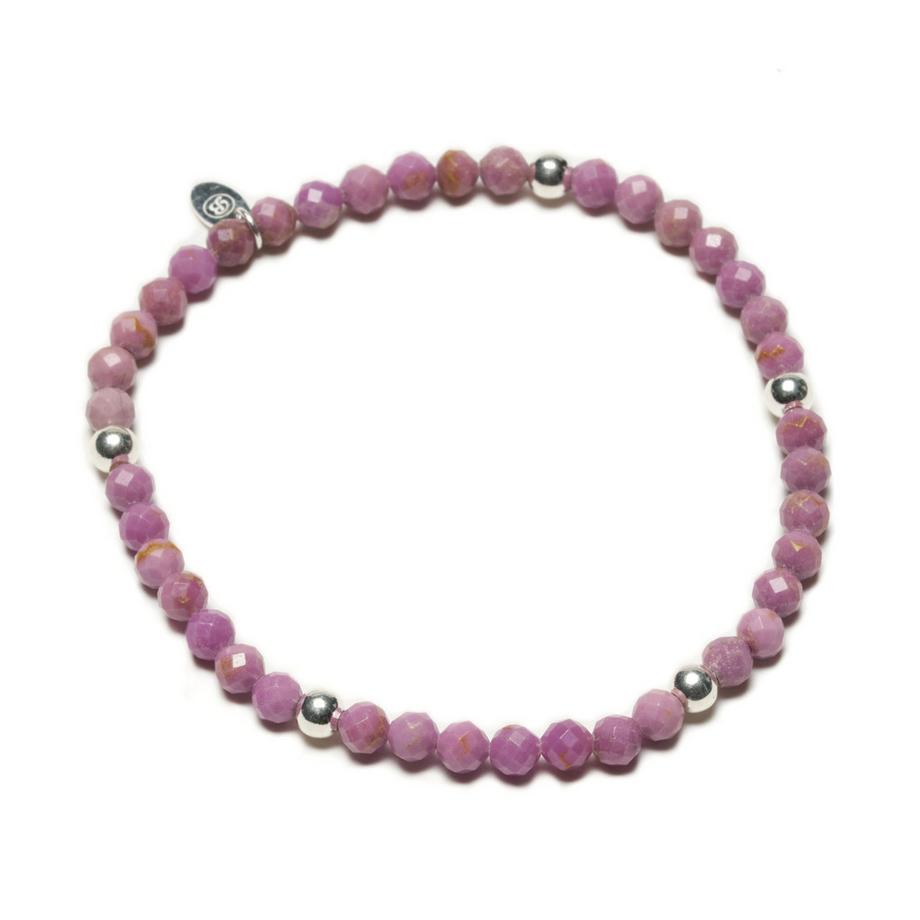 Balibay  Alwa Stretch Armband mit Phosphosiderit Steinen & Silber 