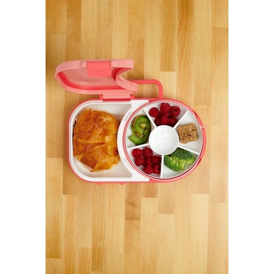 GöBe GöBe Lunchbox für Kinder mit Snackschleuder, Watermelon Coral  